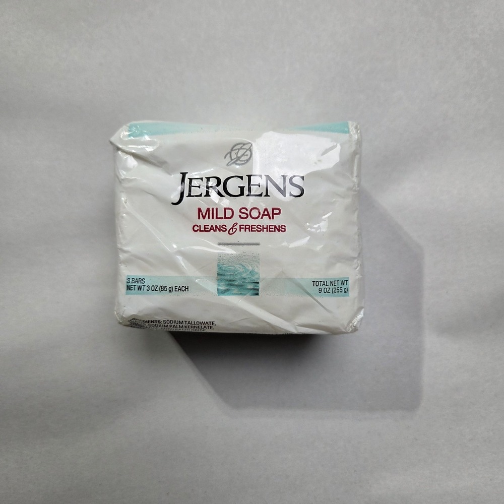 Jergens Mild Soap Pure & Natural Bars - 3 Bars - 3oz Each (9oz total) Tallow NEW